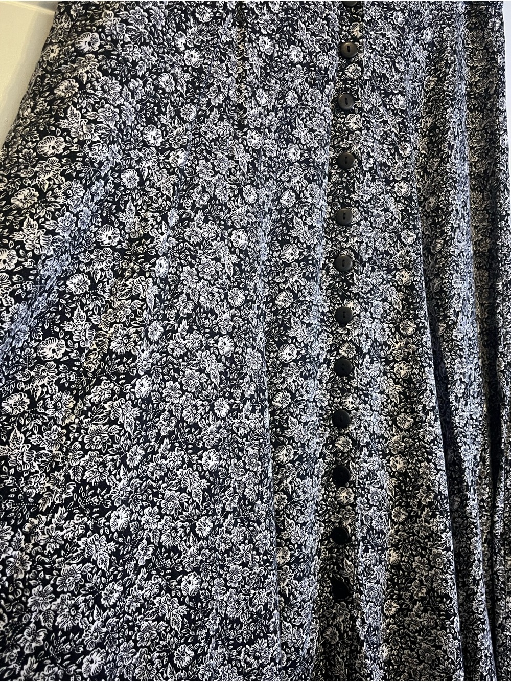 VTG 90s Compagnie Internationale Express Floral L Maxi Cottagecore Whimsigoth - Picture 3 of 10